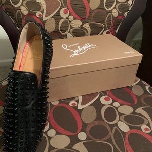 Men Christian Louboutin Dandelion Spike Loafers